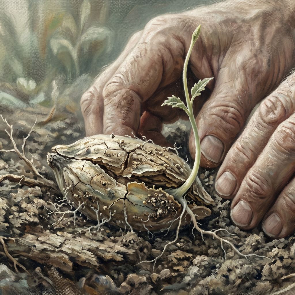 Alegoria w romantyzmie - Żegota opowiada o obumierającym ziarnie.